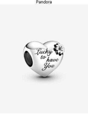 Pandora Heart & Clover Charm